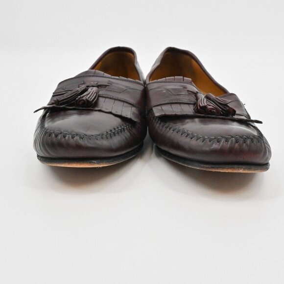 JOHNSTON MURPHY Loafers Mens Size 11 Breland Tassel Brown Dress Leather Office - Picture 5 of 11